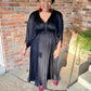Pleated Satin Dress