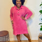 Pink Waffle Dress