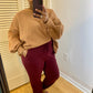 Burgundy Joggers