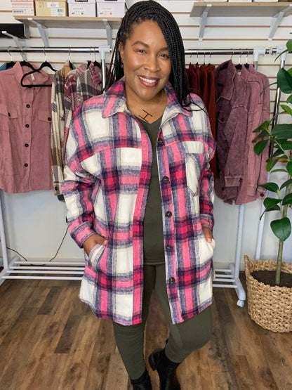Magenta Shacket