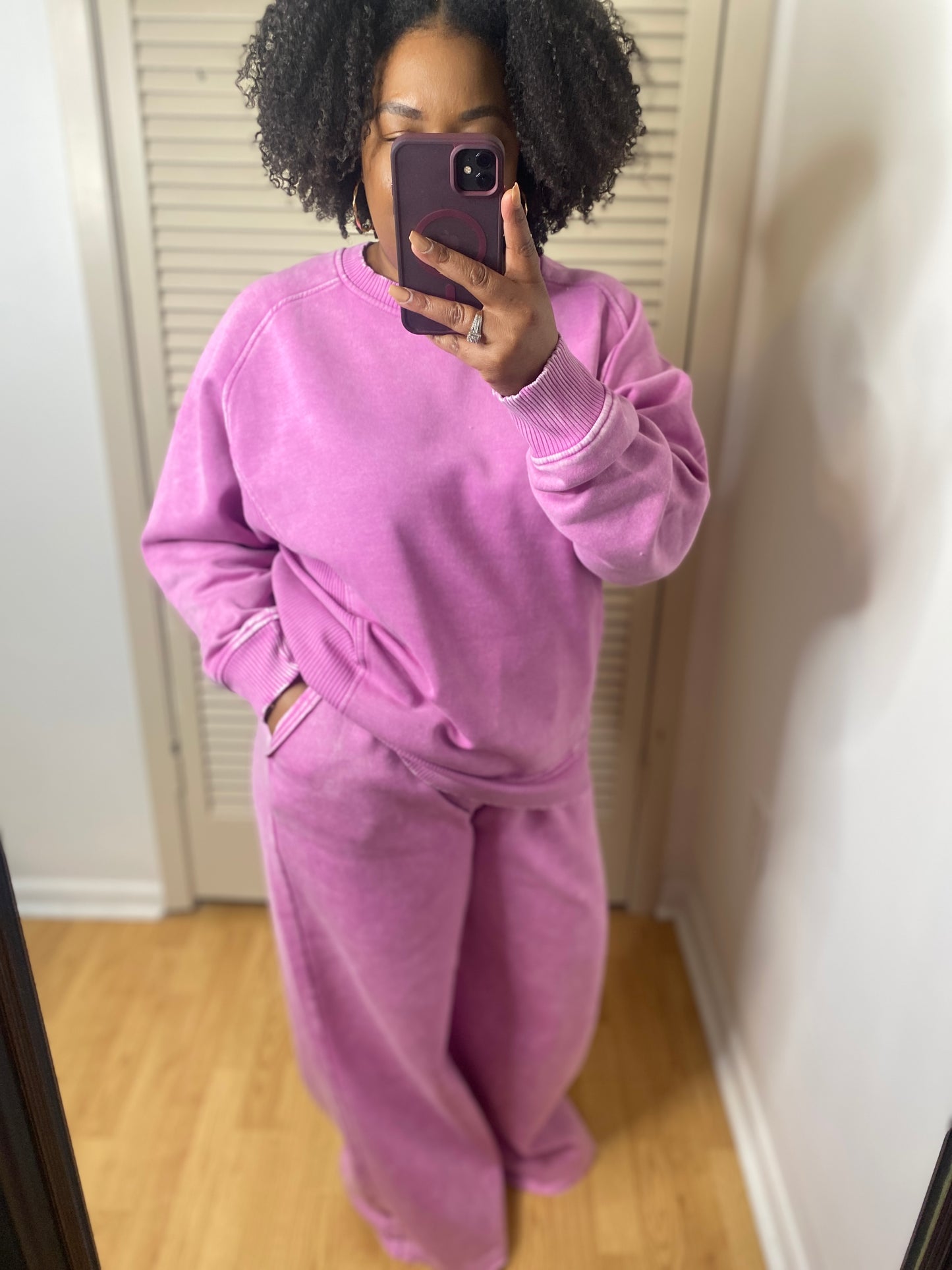 Mauve Fleece Set