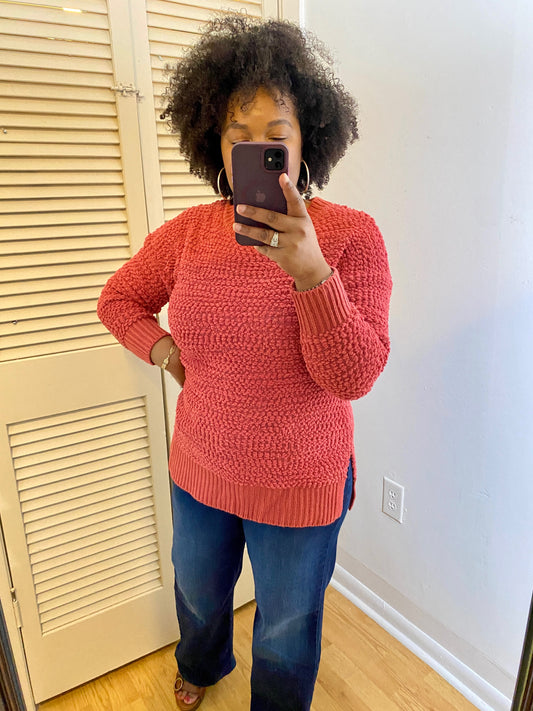 Rose Popcorn Sweater