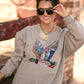 Faux Rhinestone Duck Sweatshirt
