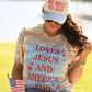 RTS Loves Jesus And America Too Camo Tee