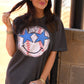 Baseball Star Smiley Tee