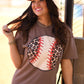 Leopard Baseball Tee