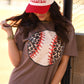 Leopard Baseball Tee