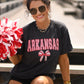 Arkansas Gingham Bow Tee