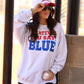 Whatever You Say Blue Tee/Sweatshirt