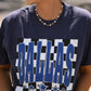 Dallas Checkered Stars Tee