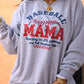 Baseball Mama Running On 2% Patience And Bleacher Rage Tee/Sweatshirt