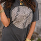 Leopard Baseball Tee