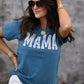 Mama Polka Dots V Neck Tee