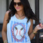Baseball Stripes Tank/Tee