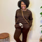 Brown Jogger Set