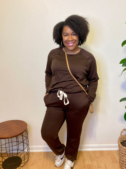 Brown Jogger Set