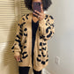 Tan Leopard Print Cardigan