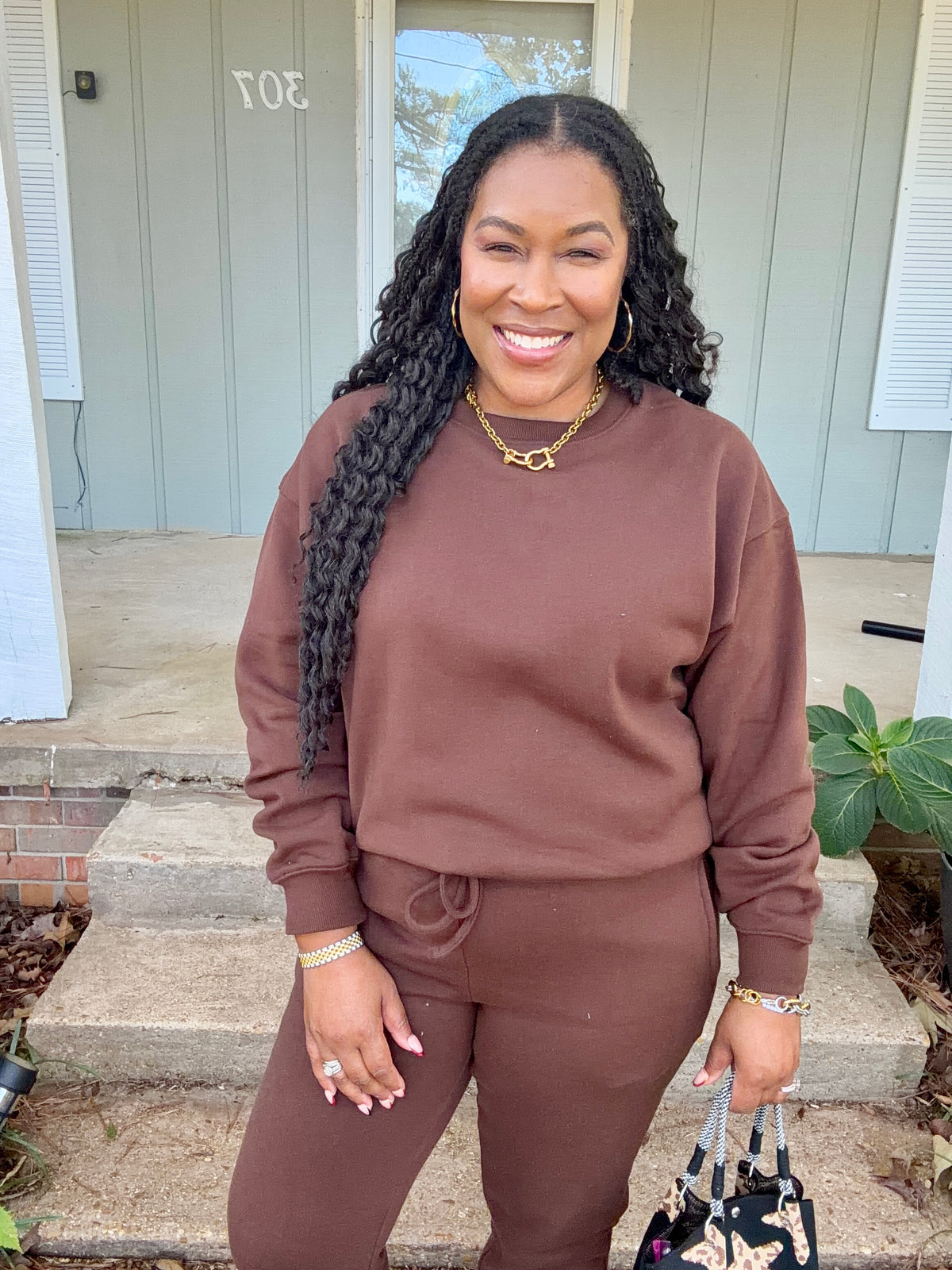 Brown Jogger Set