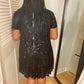 Sequin Tiered Dress
