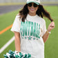 Green Football Stars Tee