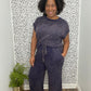 Mineral Washed Top and Pants Rib Sets (Black)