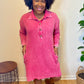 Pink Waffle Dress
