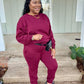 Burgundy Jogger Set