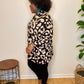 Black Leopard Top