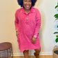 Pink Waffle Dress