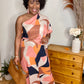 One Shoulder Maxi Dress
