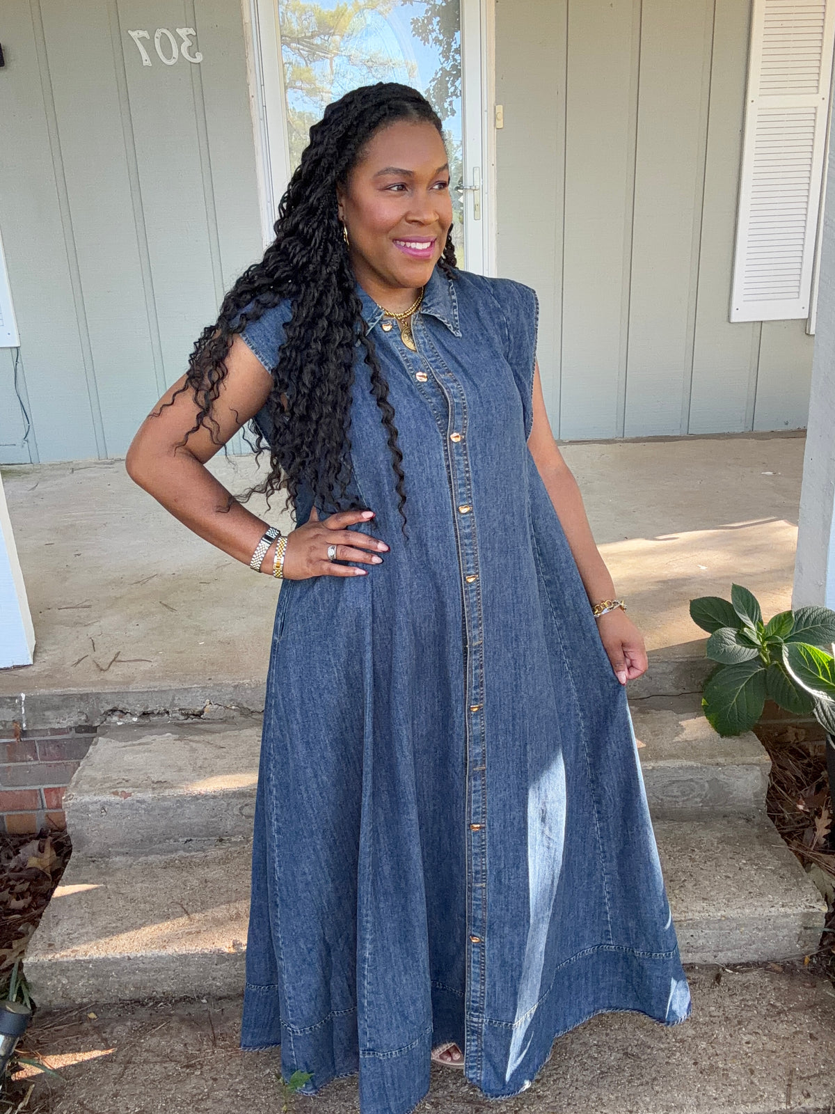 Dark Denim Maxi