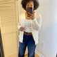 Ivory Snap Cardigan