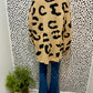 Tan Leopard Print Cardigan