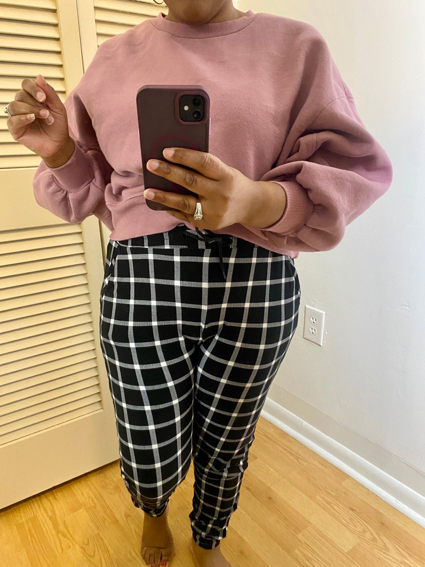 Plaid Printed Joggers (Copy)