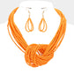 Seed Beaded Knot Necklace