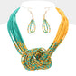 Seed Beaded Knot Necklace