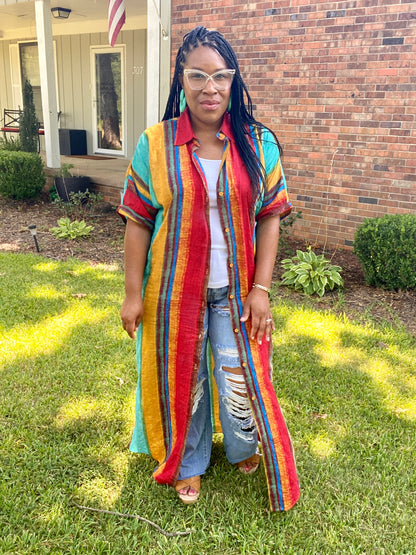 Stripe Multi Color Dress