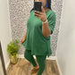 Green Lounge Set (V-Neck)