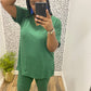 Green Lounge Set (V-Neck)
