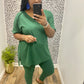 Green Lounge Set (V-Neck)