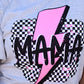 Neon Mama Checkered Bolt Tee