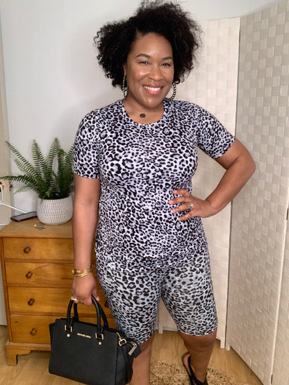 Leopard Biker Set