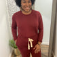 Burgundy Jogger Set