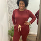 Burgundy Jogger Set