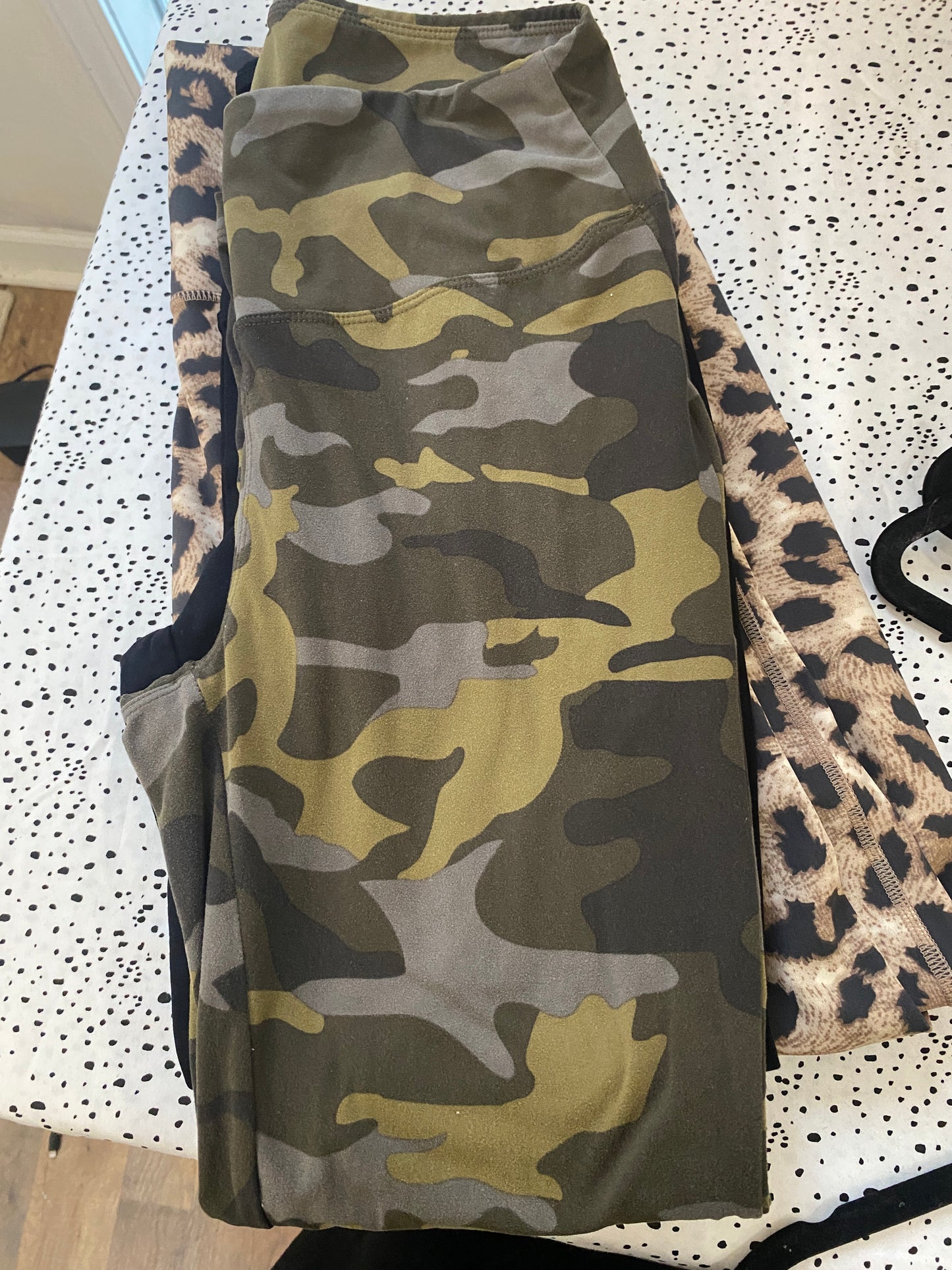 Green Camo Leggings
