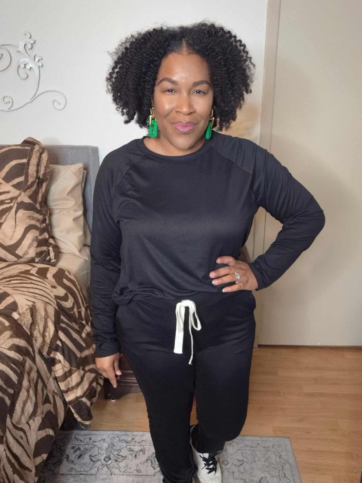Black Jogger Set