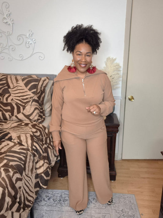 Camel Front Zipper Set