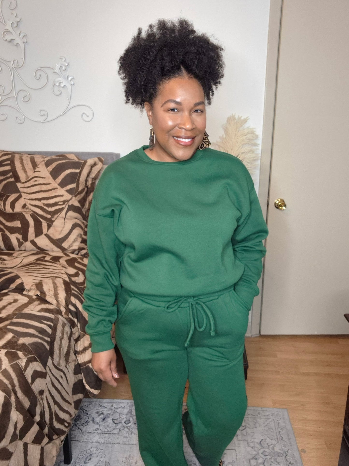 Green Fleece Set