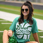 Green and White Retro Tee