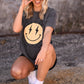 Vintage Checkered Smiley Tee